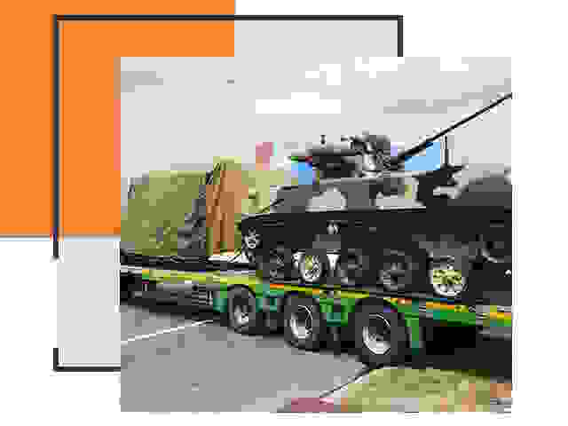 Перевозка военной техники в Щекино